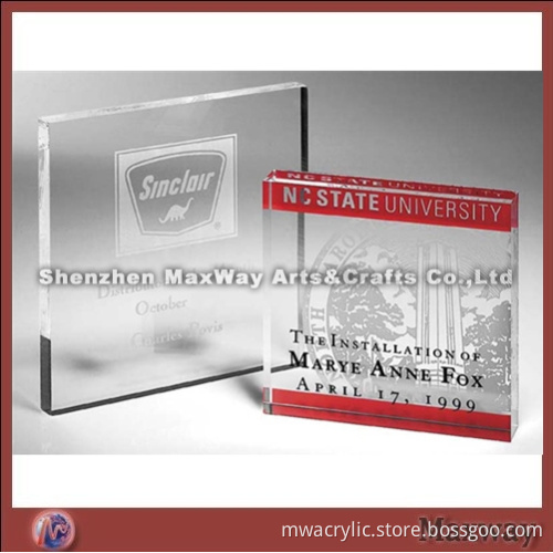 Transparent Square Sports Custom Award Tophy